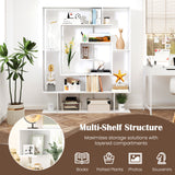 7-Tier Bookshelf  Open Display Shelf Rack for Home Office
