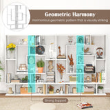 7-Tier Bookshelf  Open Display Shelf Rack for Home Office