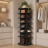 7-Tier Rotating Shoe Rack Tower Freestanding Spinning Shoe Organizer