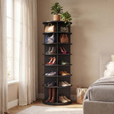 7-Tier Rotating Shoe Rack Tower Freestanding Spinning Shoe Organizer