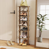7-Tier Shoe Rack Practical Free Standing Shelves Storage Shelves