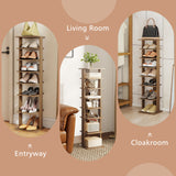 7-Tier Shoe Rack Practical Free Standing Shelves Storage Shelves