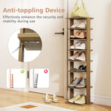 7-Tier Shoe Rack Practical Free Standing Shelves Storage Shelves
