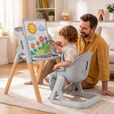 7-in-1 Convertible Foldable Baby High Chair with Adjustable Tray for Kids