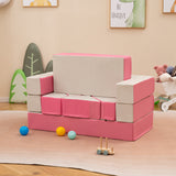 8 Pieces 4-in-1 Crawl Climb Foam Shapes Toddler Kids Playset