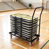 800 LBS Folding Hand Truck with Handle and 2 Elastic Ropes-Black