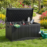 Outdoor Deck Box with Lockable Lid for Garden Tools Cushions