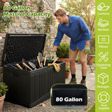 Outdoor Deck Box with Lockable Lid for Garden Tools Cushions