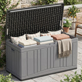 Outdoor Deck Box with Lockable Lid for Garden Tools Cushions