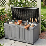 Outdoor Deck Box with Lockable Lid for Garden Tools Cushions