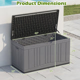 Outdoor Deck Box with Lockable Lid for Garden Tools Cushions