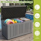 Outdoor Deck Box with Lockable Lid for Garden Tools Cushions