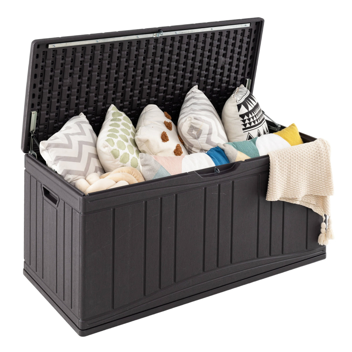 Outdoor Deck Box with Lockable Lid for Garden Tools Cushions
