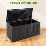 Outdoor Deck Box with Lockable Lid for Garden Tools Cushions