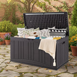 Outdoor Deck Box with Lockable Lid for Garden Tools Cushions