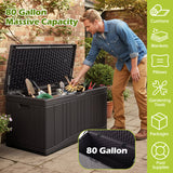 Outdoor Deck Box with Lockable Lid for Garden Tools Cushions