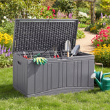 Outdoor Deck Box with Lockable Lid for Garden Tools Cushions