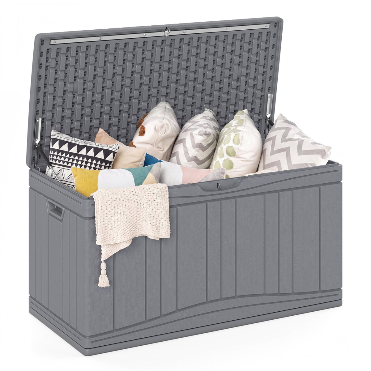 Outdoor Deck Box with Lockable Lid for Garden Tools Cushions