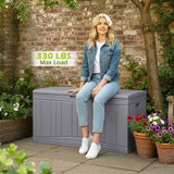 Outdoor Deck Box with Lockable Lid for Garden Tools Cushions