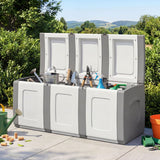 Patio Container with Lockable Lid for Packages and Garden