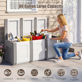 Patio Container with Lockable Lid for Packages and Garden