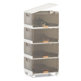 3/4/5/6-Cube Stackable Storage Bins with Detachable Wheels