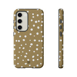 DARK BEIGE DOTS | Tough Phone Case