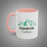 Mountain Adventure Accent Coffee Mug - Unique Gift for Hikers, Nature Lovers, & Coffee Enthusiasts