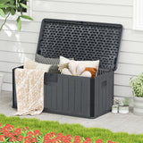 100 Gallon Large Deck Box with Lockable Lid for Patio
