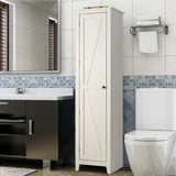 Linen Tower Bathroom Storage Cabinet Tall Slim Side Organizer with Shelf
