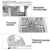 3-in-1 Baby High Chair with Lockable Universal Wheels