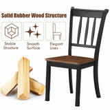 2 Pieces Solid Whitesburg Spindle Back Wood Dining Chairs