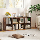 8-Cube Bookcase Bookshelf with 2 Anti-Tipping Kits Storage Organizer