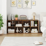 8-Cube Bookcase Bookshelf with 2 Anti-Tipping Kits Storage Organizer