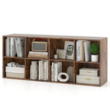 8-Cube Bookcase Bookshelf with 2 Anti-Tipping Kits Storage Organizer