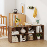 8-Cube Bookcase Bookshelf with 2 Anti-Tipping Kits Storage Organizer