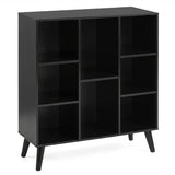 8-Cube Bookcase with Raised Support Legs for Living Room