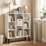 8-Cube Bookcase with Raised Support Legs for Living Room