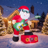 8 FT Christmas Inflatable Decoration Santa Claus Plays Guitar