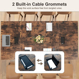 8 FT Conference Room Table Large Meeting Table Seats up to 10 People