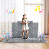 8 Pieces Modular Kids Play Couch Glow in the Dark Toddler Sectional Sofa