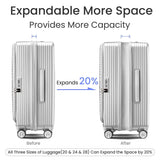 Luggage Sets 3 Piece(20/24/28), Expandable Carry On Luggage with TSA