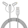 Naztech 3X1 Micro Lightning & USB-C Charge & Sync 6ft Cable
