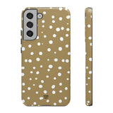 DARK BEIGE DOTS | Tough Phone Case