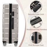 Hardshell Luggage Set 3 Piece, Durable ABS+PC Travel Suitcase with