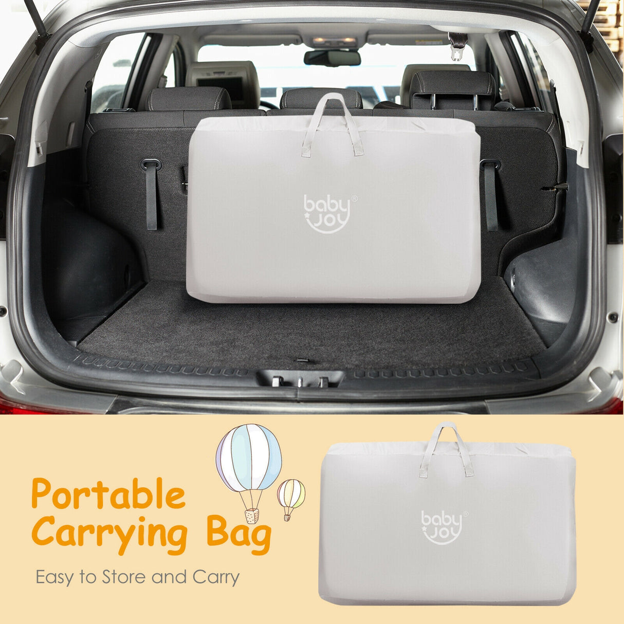 Travel Portable Baby Bed Side Sleeper  Bassinet Crib with Carrying Bag