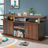 63 Inch TV Entertainment Console Center with 2 Cabinets