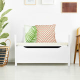 34.5 Ã15.5 Ã19.5 Inch Shoe Storage Bench with Cushion Seat for Entryway