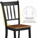 2 Pieces Solid Whitesburg Spindle Back Wood Dining Chairs