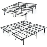 Full/King Size Folding Steel Platform Bed Frame for Kids and Adults